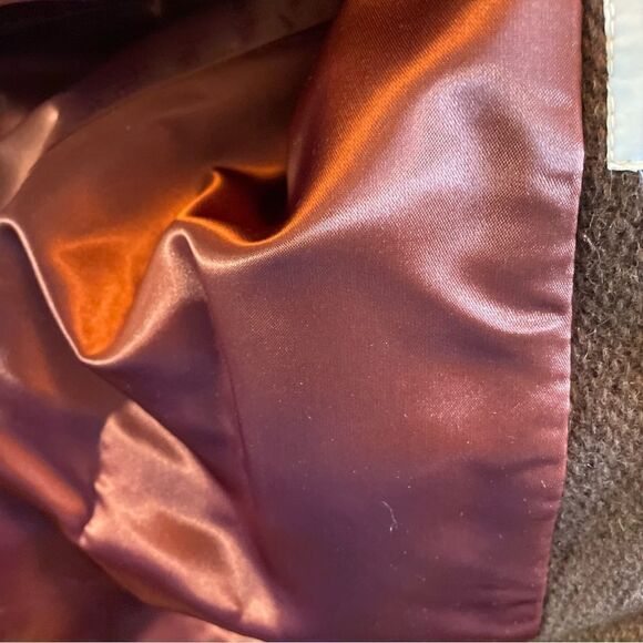 Vintage Ladybug 100% wool coat brown size 5 juniors women’s 1960s jacket belted - Picture 6 of 13